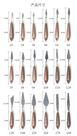 Espátula profissional, paleta de espátula para pintura, conjunto para raspar pintura, ferramentas para pintura a óleo artística, lâmina de faca - Image 3