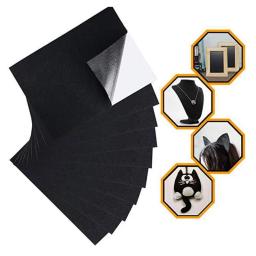 Folhas adesivas de tecido de feltro preto com cola para costas para artesanato e arte e56c - Image 3