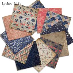 Lychee vida 12 folhas japonês scrapbooking packs papel origami arte artesanato diy álbum de fotos fundo almofadas de papel que faz o cartão - Image 3