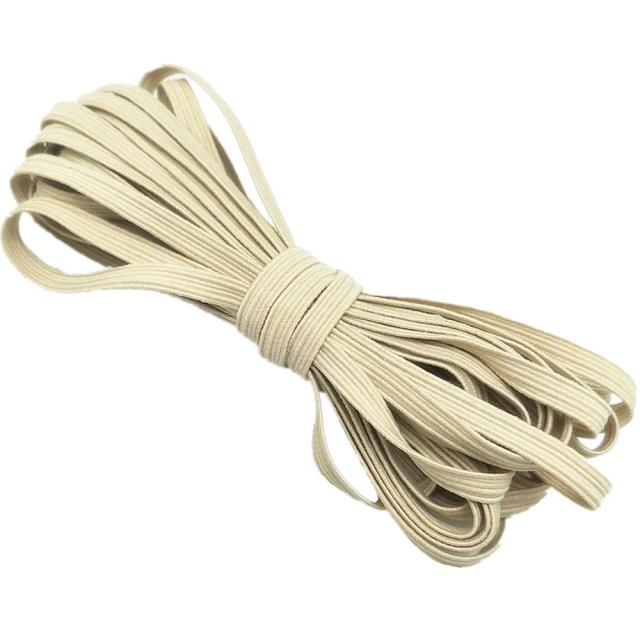 Fita Elástica de Alta Elasticidade para DIY - Guarnição de Laço e Acessórios de Vestuário (6Y, 6mm)