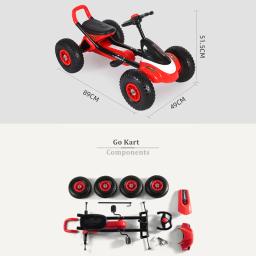 ALWAYSME-Go Kart com assento ajustável para crianças, pedal para 3 a 8 anos - Image 3