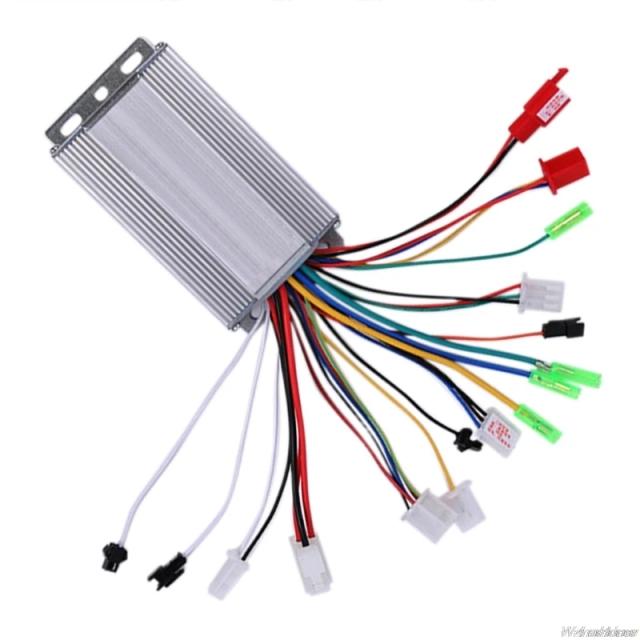Controlador Brushless 350W para Bicicleta Elétrica DC 36V/48V com Casca de Alumínio - Ferramentas de Reparo para Scooter Elétrico