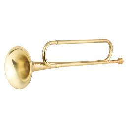 Ammoon-Brass C Bugle Call trompete banhado a ouro, trompa de cavalaria com bocal, instrumento musical para banda escolar, orquestra - Image 3
