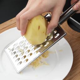 Ralador Multi-Funcional De Aço Inoxidável Com Alça, Descascador De Cenoura De Batata, Fatiador De Limão De Queijo, Triturador De Alimentos, Gadgets De Cozinha - Image 4