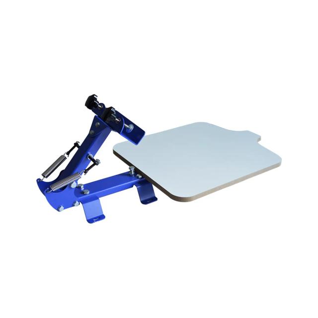 Impressora Manual de Tela de Seda para T-Shirts - Equipamento de Impressão em Massa, 1 Cor, 1 Estação