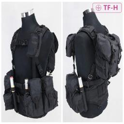 Molle módulo tático assalto colete peito rig arnês equipamento de treinamento saco bolsa conjunto caça paintball liberação rápida ao ar livre - Image 3