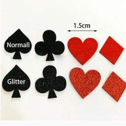Conjunto de bolinhas de poker, confetes com glitter, decorações de festas, tema de aniversário, mesa dispersa de bolinhas com 100 peças/200 peças - Image 6