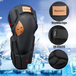 Benken-kit protetor de joelhos para motocicleta, motocross, skateboard, ski, hockey, suporte para esportes, mtb - Image 2