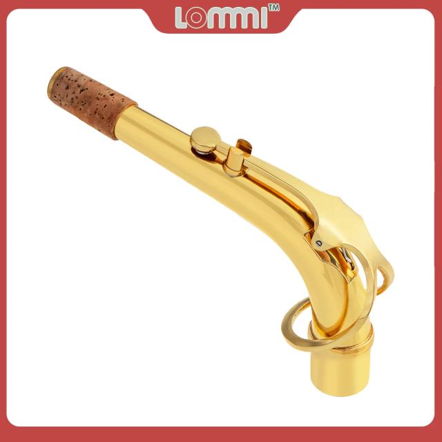 Acessório de Substituição para Saxofone Alto: Pescoço de Bronze Dobrável Compatível com Selmer