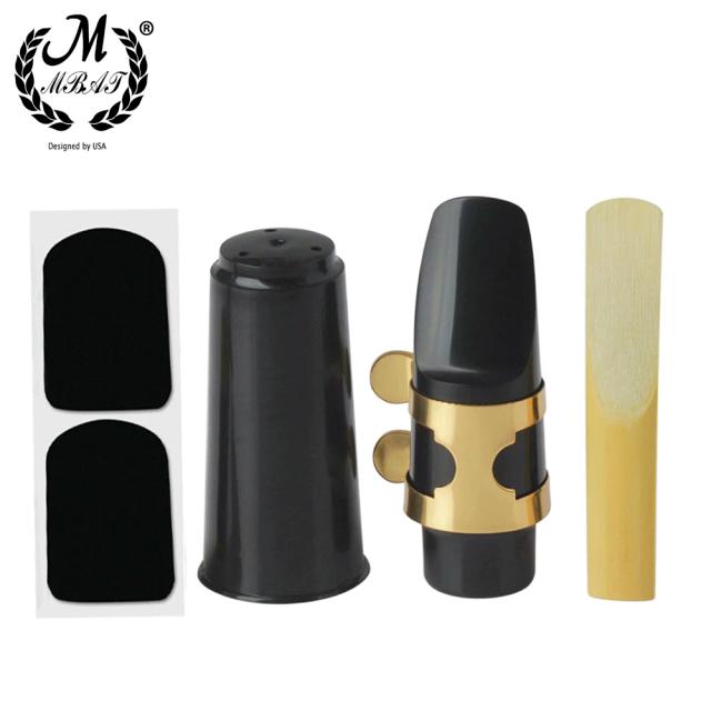 M kit completo para saxofone alto, tenor e soprano com acessórios e bocal de plástico com fivela de metal