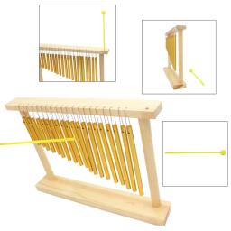 TableTop vento carrilhão com madeira Stand Stick, instrumento de percussão Musical, 20 bares, 20 bares, single-row, criança e adulto - Image 5