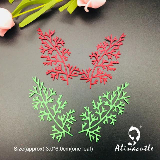 Cortador de Papel de Metal para Scrapbook - Conjunto com 2 Peças para Cartões Artesanais de Natal