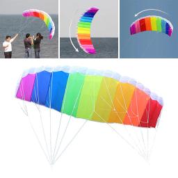 1.4m/2m/2.7m dupla linha dublê parafoil paraquedas surf kite parapente pipa brinquedos educativos crianças mais velhas criança asa de pipa - Image 2