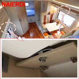 Naierdi 5 pçs camper carro push lock com alça rv barco armário de casa gaveta trava botão fechaduras móveis lidar com ferragem - Image 5