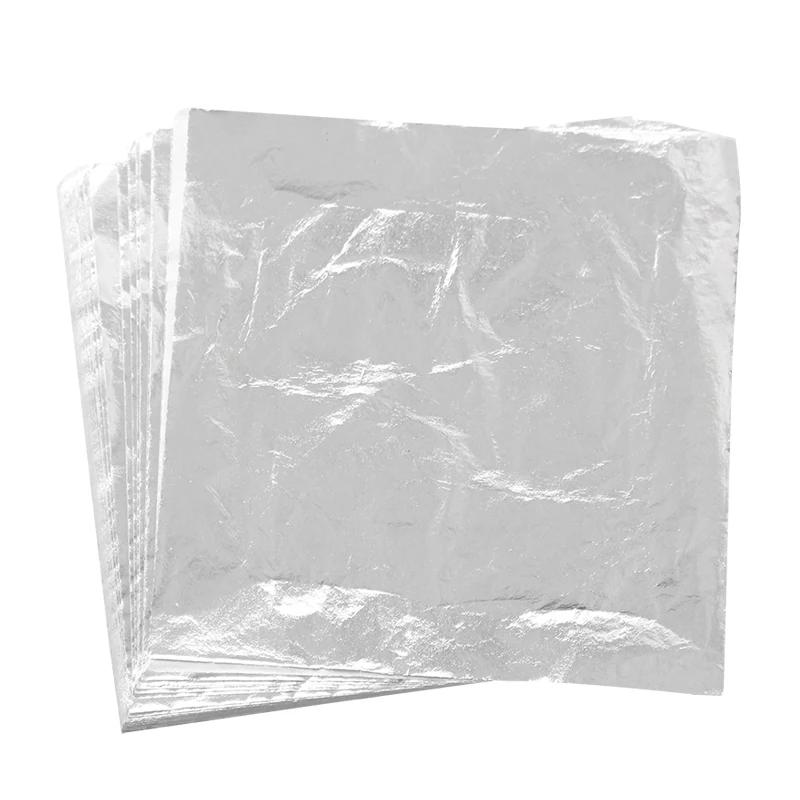 300 unidades/pacote folha de folha de ouro imitação folhas cobre folha alumínio 3 cores para arte artesanato costura prego crafting decoração teto - Image 1