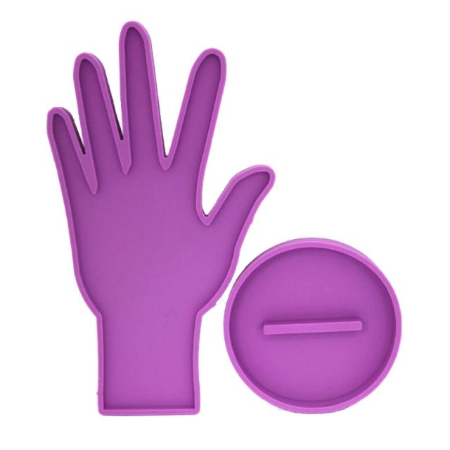 Suporte em silicone para exibição e armazenamento de joias, pulseiras e brincos