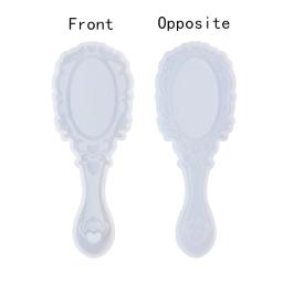 Molde de silicone de cristal para fazer jóias DIY, resina epóxi, oval, maquiagem, pente, UV, fundição - Image 6