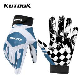 KUTOOK-Luvas antiderrapantes para goleiro, futebol americano, luvas de rugby, proteção palm pad, luvas de futebol, dedo cheio, luvas de beisebol - Image 4