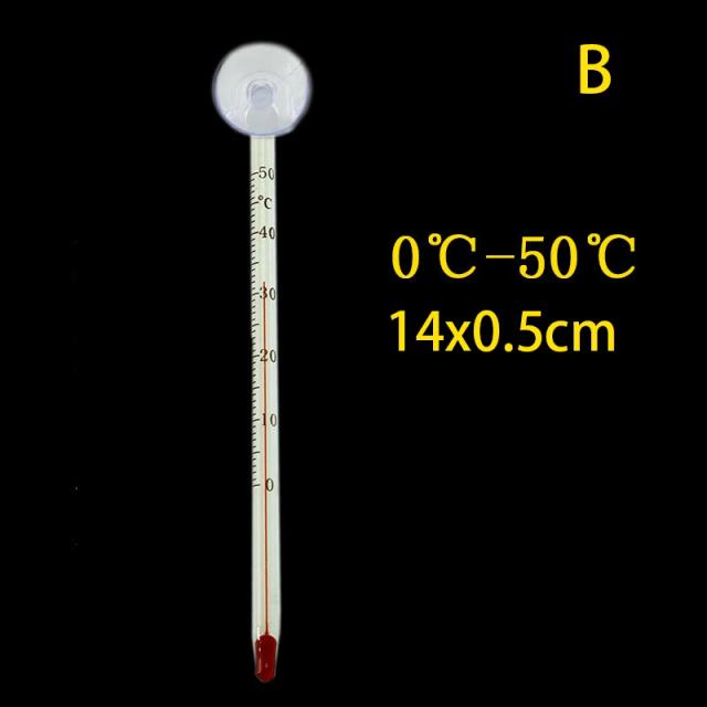 Termômetro Submersível de Vidro para Aquário com Copa de Sucção para Medição Precisão da Temperatura da Água