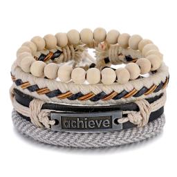 IFMIA-Conjunto de pulseiras de couro para homens, pulseira, pulseiras múltiplas, braceletes, festa, casamento, presentes de jóias, novo design, moda - Image 1