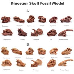 Crianças dinossauro crânio modelo jurássico fóssil crianças figuras de ação animais brinquedo simulação mini dinossauro conjunto educação brinquedos para menino - Image 4