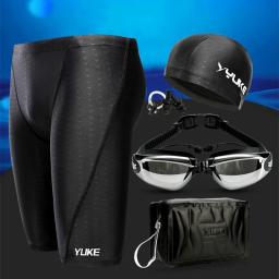 Shorts de natação masculino, à prova d'água, equipamento de natação, com protetor de ouvido, sunga, cueca, calça de nado, 2019 - Image 1
