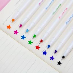 Jell caneta esferográfica 8/12mm com tinta gel, caneta marcadora para desenho, escola e escritório a6982 com 0.4 cores - Image 2
