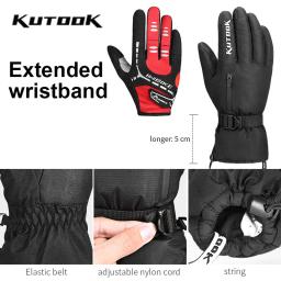 Kutook luvas térmicas de esqui de inverno, à prova d'água, à prova de vento, proteção para punho, esqui, snowboard, para homens e mulheres, mtb, snowmobile - Image 4