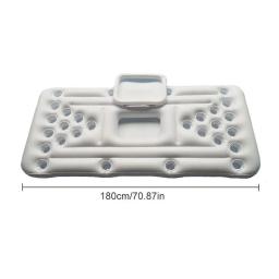 Mesa de drenagem inflável de cerveja, 28 copos de buraco e fileira flutuante de jogos de tênis de mesa, acessórios de piscina - Image 6