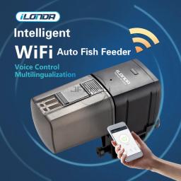 Ilona WiFi Alimentador De Peixe Dispositivo De Alimentação Automática Controle Inteligente Para Tanque De Aquário, Timing Carpa, Acessórios De Equipamento De Pesca - Image 2