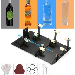 Diy ferramenta de cortador de garrafa de vidro quadrado redondo vinho cerveja esculturas de vidro máquina de corte para cerveja vidro garrafas titular - Image 1