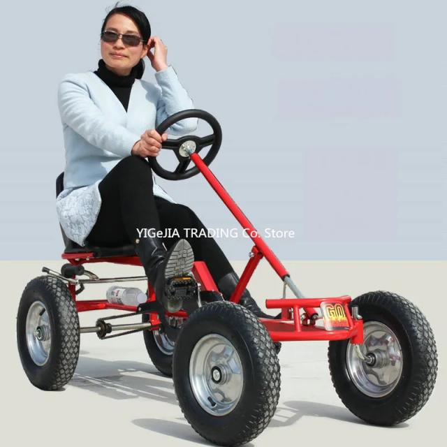 Go-Kart Adulto com Freio de Mão e Rodas de 16" - Aventura Segura para Adolescentes até 100kg