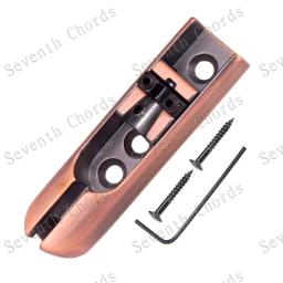 Um conjunto de 6 pçs ponte individual selas tailpiece para 6 cordas baixo guitarra instrumento musical acessórios peças - Image 5