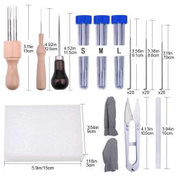 IMZAY-Kit De Ferramentas De Feltragem De Lã Com Cabo De Madeira, Kit De Iniciação De Fios, DIY, 60 Pcs, 70Pcs - Image 2