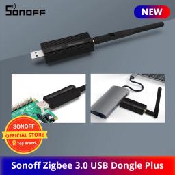 SONOFF ZB Dongle-P Zigbee 3.0 USB Dongle Plus Analisador de gateway Zigbee sem fios Zigbee2MQTT Captura de interface USB com antena - Image 1
