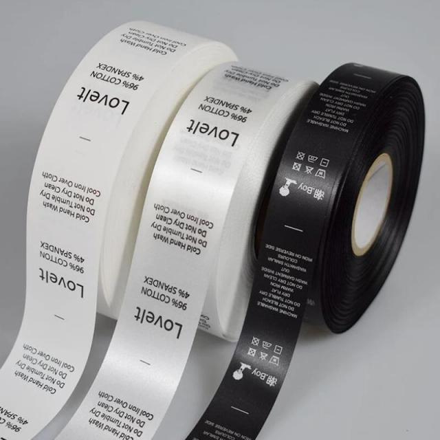 Logotipo Personalizado em Pano de Roupa com Etiquetas para Cortina e Água de Lavagem - Largura de 3cm