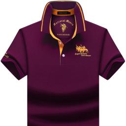 Camisa polo masculina de manga curta camisa de verão nova lapela masculina solta tamanho grande meia manga camiseta de topo roupas masculinas - Image 4