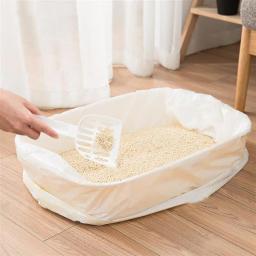 20 pçs/rolo saco de maca de gato prático gato saco de toalete de gato grosso caixa de areia de gato saco de higiene elástica forros de caixa de areia gatinho pet abastecimento - Image 2