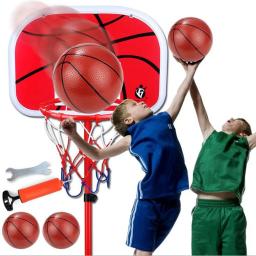 Bola de basquete ajustável, acessórios para prática de treino de 1.2/1.5/1.7/2.0 m, brinquedo de esporte ao ar livre com altura da bola da bomba ajustável - Image 1