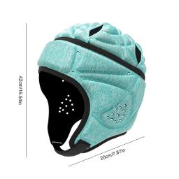 Futebol Rugby Acolchoado Capacete Goleiro Cabeça Macia Guarda Anti-colisão Cap Esponja Lycra Hóquei Patinação De Rolo Chapelaria - Image 6