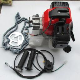 Motor de bicicleta 49cc, kit de motor a gás para bicicleta diy motorizada com corrente t8f - Image 1