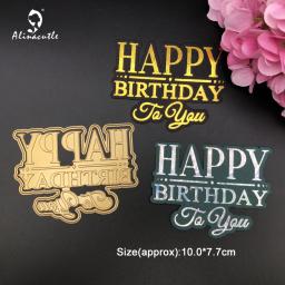 Folha de alumínio e folha de corte, estampagem de feliz aniversário para você, faça você mesmo, scrapbook, artesanato, cartão, artesanal, arte, perfurador, live - Image 6