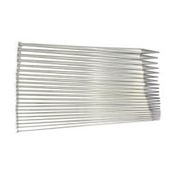 Agulhas de crochê retas de aço inoxidável, 2-8mm 25cm/35cm, agulhas de tricô, gancho, suéter diy, acessórios de tecelagem para ferramentas de tricô - Image 5