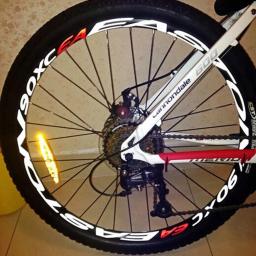Adesivos refletivos para rodas de bicicleta, aro multicolorido de 1 lado, decalques para ciclismo, protetor seguro, 26/27.5 polegadas, acessórios para rodas de bicicleta mtb - Image 1