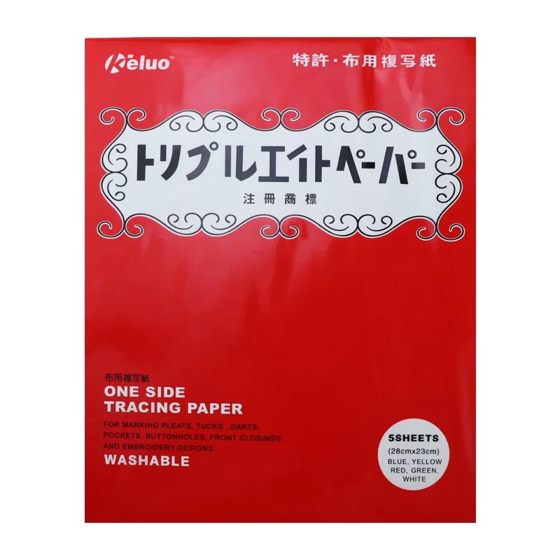 Papel De Transferência De Carbono Solúvel Em Água, Pano Artesanal, Padrão Bordado, Acessórios DIY, Ferramentas, 5Pcs - Image 1