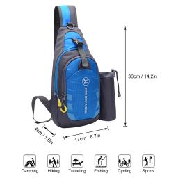 Lixada ao ar livre à prova dwaterproof água peito sling pacote unissex mochila peito crossbody saco de ombro bolsa de viagem esportes ginásio daypack - Image 2
