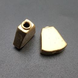 60 pçs trapézio metal guitarra afinação pegs chaves tuners máquina cabeças botões de substituição botões lidar com preto/ouro/cromo - Image 3