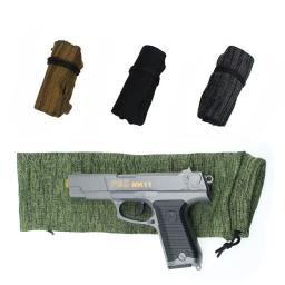 Meia macia de silicone com tratamento para arma, capa de proteção para pistola 40*11cm, coldre tático de arma de caça de tecido macio - Image 2