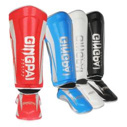 Caneleira de boxe muay thai adulto, equipamento de proteção para artes marciais mma kickboxing - Image 1