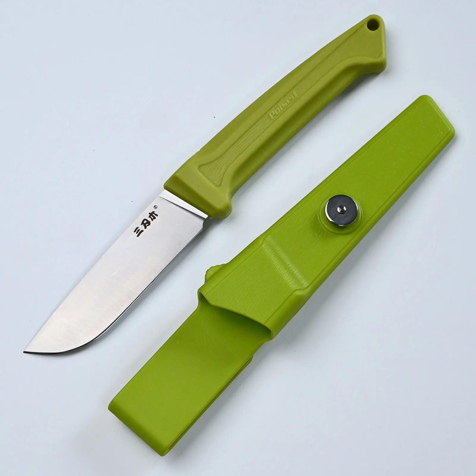 SANRENMU-Faca de lâmina fixa, S708, 12C27, acampamento ao ar livre, caça, sobrevivência, pesca, utilitário tático com bainha, EDC Tool Knives - Image 1